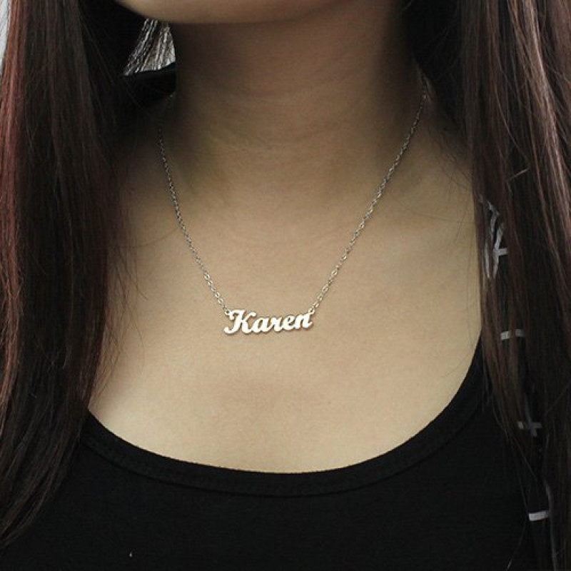 Personalised Script Name Necklace Personalised script name necklace product image
