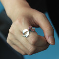 Personalised infinity birthstone ring product view