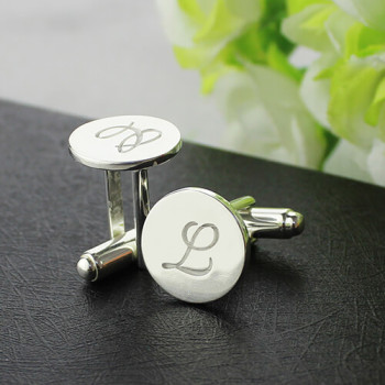 Cool Initial Cuff links Sterling Silver Cool Initial Cuff links Sterling Silver