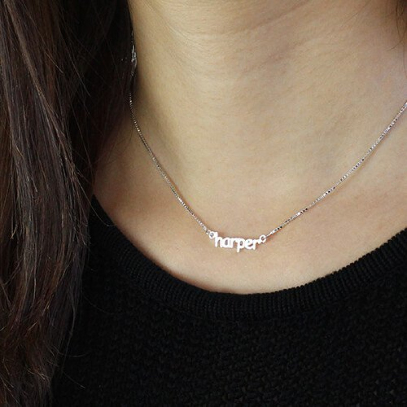Personalised mini name letter necklace product image