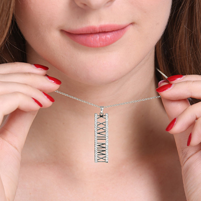 Roman Numeral Necklace Roman numeral necklace product image