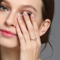 Dual Birthstone Ring Detail View Dual birthstone ring detail view