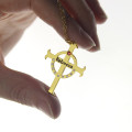 Circle Cross Name Necklace Personalised circle cross name necklace product image