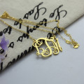Cut-Out Taylor Swift Monogram Necklace 18ct Gold Plated Cut-out personalised monogram necklace with initial pendant