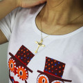 Engraved Cross Monogram Necklace Engraved cross monogram necklace product image
