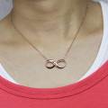 Personalised Infinity Necklace Personalised infinity necklace product view