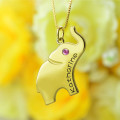 Elephant Lucky Charm Name Necklace Elephant lucky charm name necklace product image