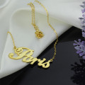 Paris Style Solid Gold Name Necklace Paris-style solid gold name necklace