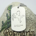 Cupid Men's Dog Tag Necklace Men's dog tag name necklace