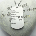 Personalised Dog Tag Name Necklace Personalised dog tag name necklace product image