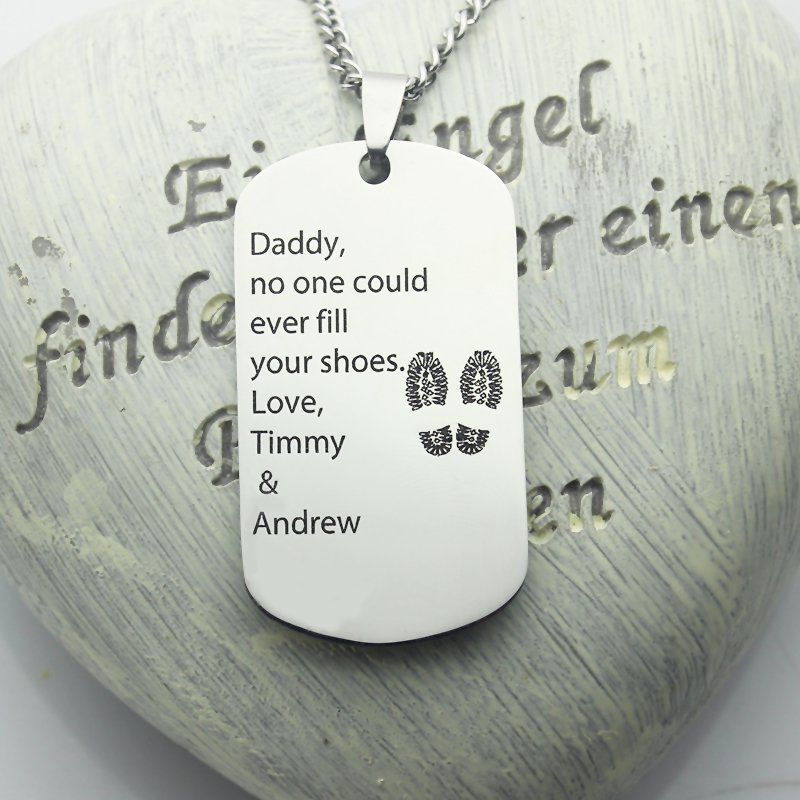 Personalised Dog Tag Name Necklace Personalised dog tag name necklace product image
