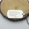 Love Song Dog Tag Name Necklace Love Song personalised dog tag name necklace product view