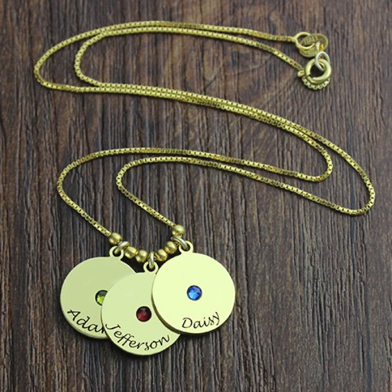 Mother's Personalised Disc Necklace Mother's personalised disc necklace product image