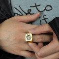 Custom Monogram Signet Ring View Custom monogram signet ring product view