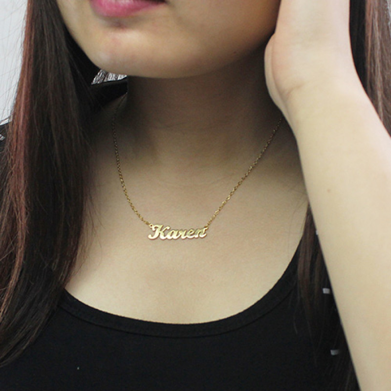 Karen style name necklace