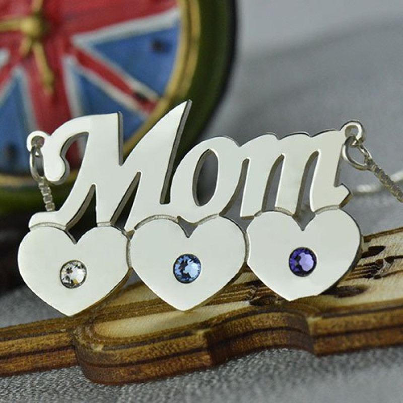 Children's Birthstone Mother Necklace Children's birthstone mother necklace pendant