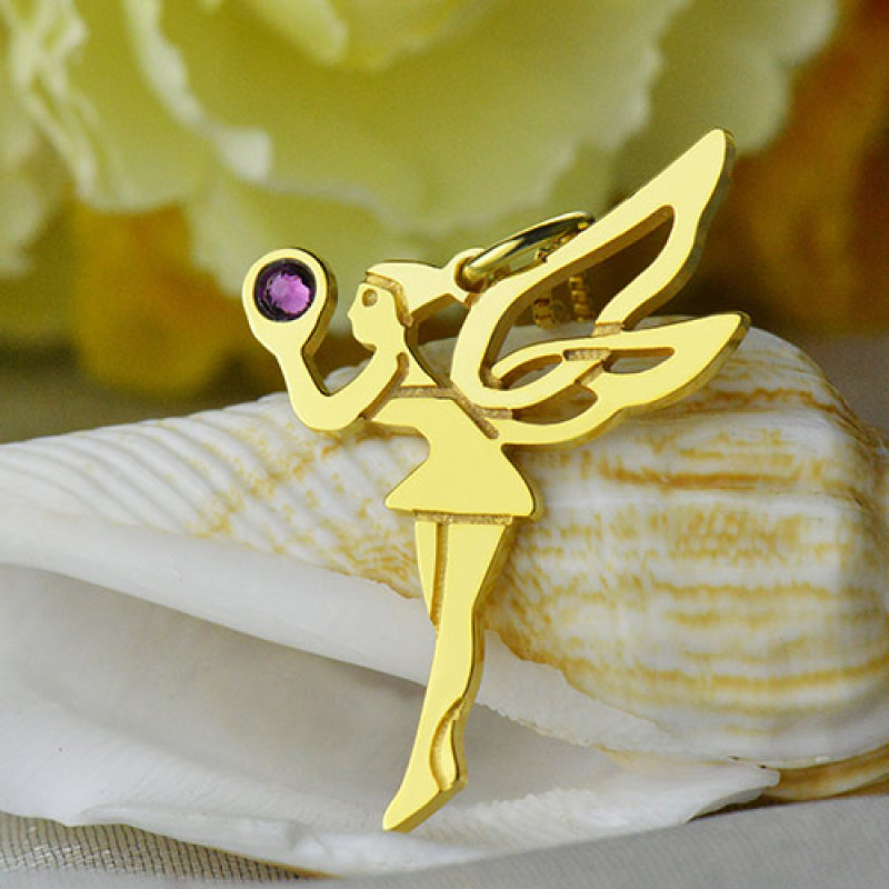 Fairy Birthstone Necklace Fairy birthstone necklace product image
