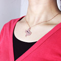 Texas Map Heart Name Necklace in Rose Gold Texas state map heart name necklace in rose gold