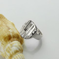 Cut-Out Block Monogram Ring Alternate View Personalised cut-out block monogram ring alternate view