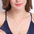 Roman Numeral Birthstone Necklace Detail Roman numeral birthstone necklace detail image