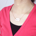 South Dakota Heart Name Necklace Jewellery Image South Dakota state-shaped heart name necklace jewellery image