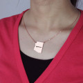 Custom Arizona Heart Name Necklace Custom Arizona state-shaped necklace with heart detail