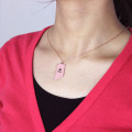Indiana state-shaped personalised heart name necklace