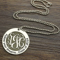 Personalised Class Graduation Monogram Necklace Personalised class graduation monogram necklace in sterling silver