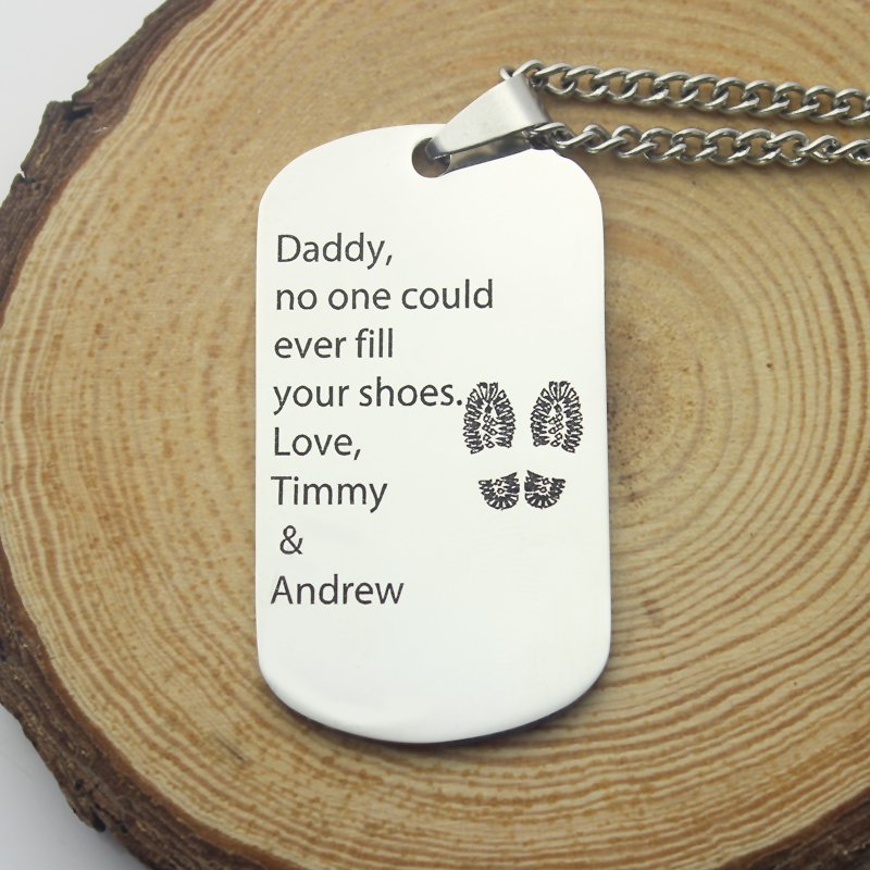 Personalised Dog Tag Name Necklace Personalised dog tag name necklace product image