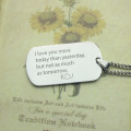 Love Song Dog Tag Name Necklace Love Song personalised dog tag name necklace product view