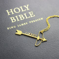 Arrow Cross Name Necklace Personalised arrow cross name necklace product view