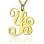 18ct Gold Plated 2 Initial Monogram Necklace