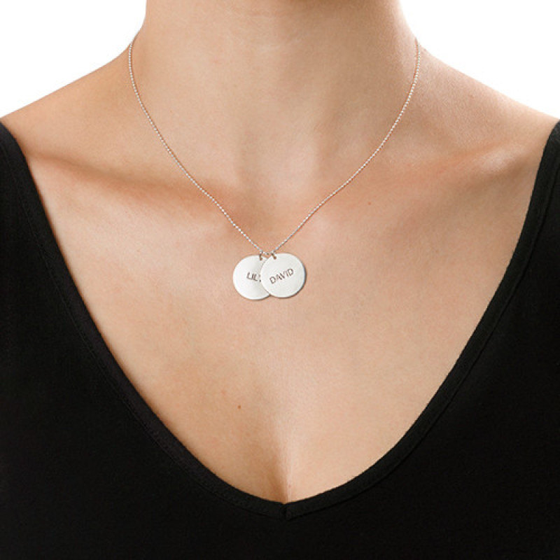 Personalised Multi Disc Necklace Personalised multi-disc name necklace product view