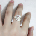 Block Monogram Ring Block monogram ring product view