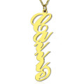 Vertical Carrie nameplate necklace