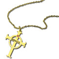 Circle Cross Name Necklace Personalised circle cross name necklace product image