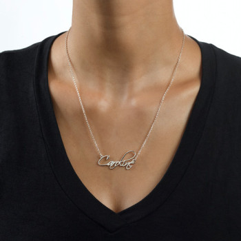 Calligraphy Name Necklace Calligraphy Name Necklace
