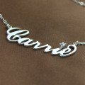 Celebrity Nameplate Necklace Celebrity-style personalised nameplate necklace