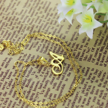 Personalised Letter Necklace 18ct Gold Plated Personalised Letter Necklace 18ct Gold Plated