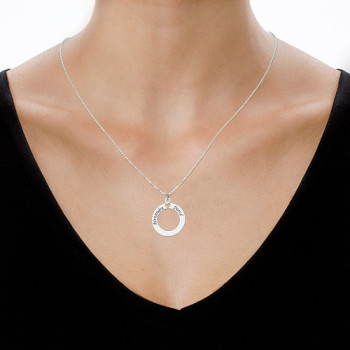 Sterling Silver Couples Love Necklace Sterling Silver Couples Love Necklace