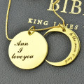 I Love You to the Moon and Back love necklace product photo