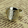 Engraved Monogram Ring Engraved monogram ring