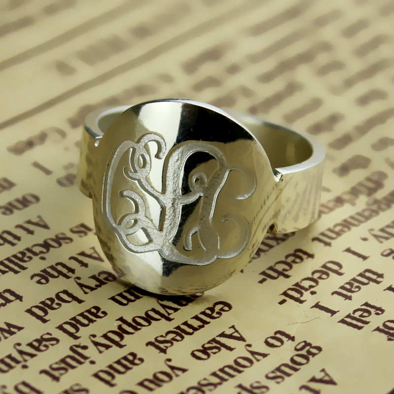 Engraved Monogram Ring Engraved monogram ring