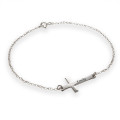 Engraved Side Cross Bracelet Engraved personalised side cross bracelet