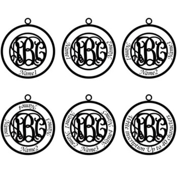 Family Monogram Name Necklace In 18ct Gold Plated Family Monogram Name Necklace In 18ct Gold Plated