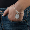 Filigree Tree of Life bracelet with tree pendant and link chain