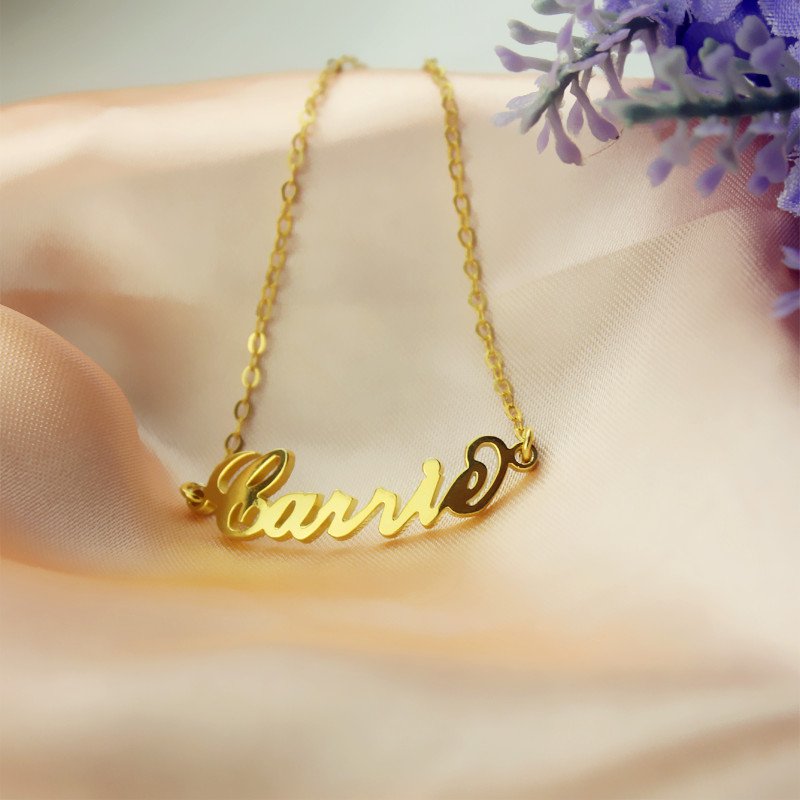 Gold Name Bracelet Gold personalised name bracelet