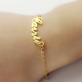 Gold Plated Name Bracelet Gold plated personalised name bracelet
