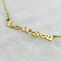 Gold Plated Name Necklace Gold plated personalised name necklace