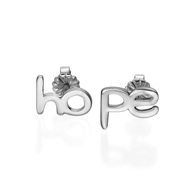 Hope and Love stud earrings